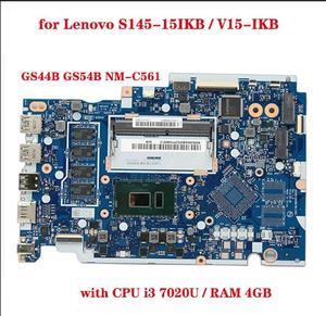 FOR GS44B GS54B NM-C561 motherboard for S145-15IKB V15-IKB S145 laptop motherboard with CPU i3 7020U RAM 4GB