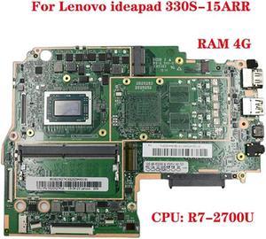 FOR FRU: 5B20R27416 5B20R27421 for 330S-15ARR laptop motherboard with CPU R7-2700U RAM 4G DDR4