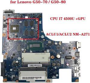 FOR G50-70 G50-80 laptop motherboard ACLU1/ACLU2 NM-A271 motherboard with CPU I7 4500U 4510U +GPU