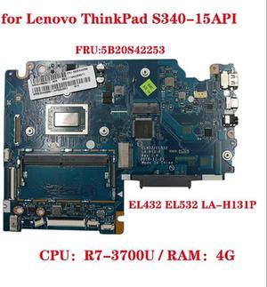 FOR FRU:5B20S42253 for S340-15API laptop motherboard EL432 EL532 LA-H131P with CPU:R7-3700U RAM 4G