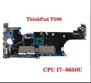 FOR T580 Laptop Motherboard With CPU I7-8650U UMA 01YR261 01YR264