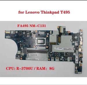 FOR FA495 NM-C131 Motherboard For T495 Laptop Motherboard With CPU R7 3700U RAM-8GB DDR4