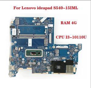 FOR S540-15IML laptop motherboard MB NB8606 with CPU I3-10110U RAM 4GB + GPU MX250 2G DDR4 full