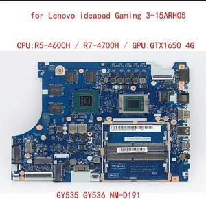 FOR GY535 GY536 NM-D191 for Gaming 3-15ARH05 laptop motherboard with CPU R5-4600H R7-4700H GPU GTX1650 4G