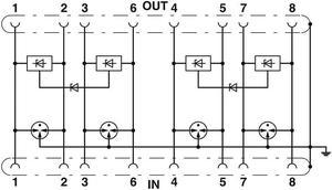 For 2881007 DT-LAN-CAT.6+ Attachment Plug DIN Rail Mounting For Surge Protection For Information Technology