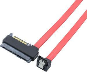 FOR SAS SFF-8482 SAS29+15P to SATA 7P 90 Degree Cable with Ejector Clip for Server Data Transfer