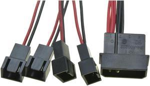 FOR IDE Male Port 1 to 4 ways 3Pin Fan Male port Cable D plug to3 Pin cooler Y Splitter Power supply Cable 12V