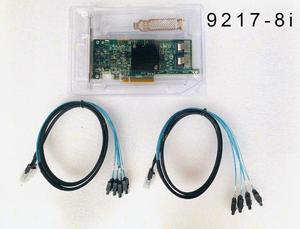 FOR 9217-8i 6Gbs SAS HBA FW: P20 IT Mode For NAS 2*SATA Cable