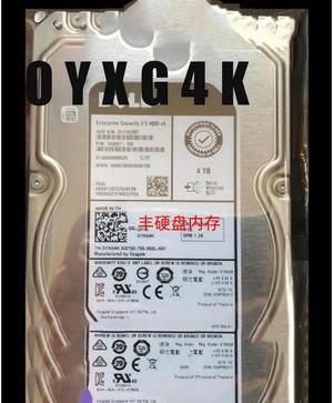 FOR For Enterprise YXG4K 4TB 7.2K 12G 3.5 SAS Hard Drive ST4000NM0025 0YXG4K