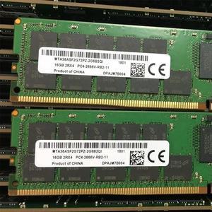 FOR 1Pcs For 16GB 16G 2RX4 DDR4 2666 PC4-2666V-RB2 MTA36ASF2G72PZ-2G6B Server Memory