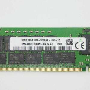 FOR 1 Pcs 32GB 32G 2RX4 DDR4 PC4-3200AA ECC REG HMA84GR7DJR4N-XN For Memory