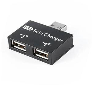 For USB 2.0 Male to Twin Female Charger Dual 2 Port USB Dc 5V Charging Splitter Hub Adapter Converter Connector
