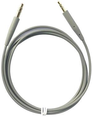 For QC35 Headphone Cable QC25 QC35 II QC45 Soundtrue Audio Cable 3.5 to 2.5 Portable Pair Recording Cable,Gray
