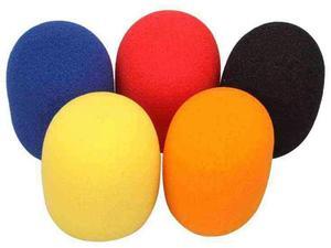 For 5 Pcs Solid Color Non-Disposable Microphone Dust Cover Thickened Microphone Cover Microphone Blowout Cover for KTV