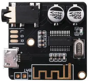 For BT5.0 Audio Audio Decoder Board Lossless Car Speaker Audio Amplifier Board DIY Audio Receiver Black