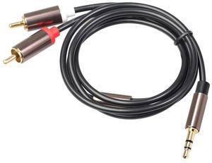 For Rca Cable Hifi Stereo 3.5Mm To 2Rca Audio Cable Aux Rca Jack 3.5 Y Splitter for Amplifiers Audio Car Aux Mobile Phone