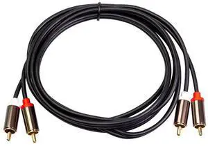 For 2RCA to 2 RCA Male Gold-Plated Audio Cable RCA Audio Cable 1M Home Theater DVD TV CD Amplifier Resonance Box