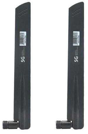 For 2 Pcs 3G 4G 5G Antenna 600-6000MHz 18DBi Gain SMA Male for Wireless Network Card Wifi Router High Signal(C)