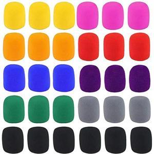 For 30 Pack Thick Handheld Stage Microphone Windscreen Foam Cover Karaoke DJ (12 Color)