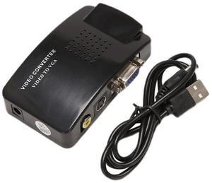 For AV to VGA Adapter RCA VGA Converter PC RCA Composite S-Video AV Input to PC VGA LCD Output Converter Box