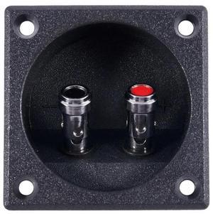 For Square Shape Double Binding Post Type Speaker Box Terminal Cup Black