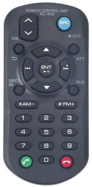 For RC-406 Replacement Remote Control for CD Receiver DPX503BT KMM-BT328 DPX524BT KMM-BT228U DPX504BT DPX593BT
