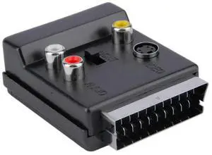 For Male to Female S-Video 3 RCA Audio Adapter Convector