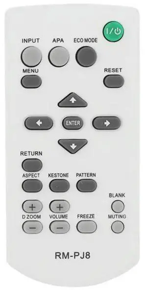 For U RM-PJ8 Projector Replacement Remote Control for RM-PJ5/PJ6/PJ10/PJ12/PJ1 Wireless Remote Controller