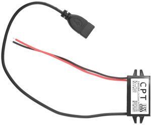 For Car Power Converter DC 12V to 5V 3A Voltage Converter with Single USB Adapter Connectors for Phone Charging Car Audio