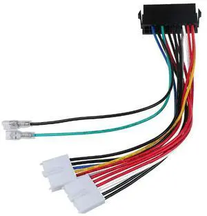 For 1Pcs 20Pin ATX to 2Port 6Pin AT Converter Power Cable Cord for 286 386 486 Computer