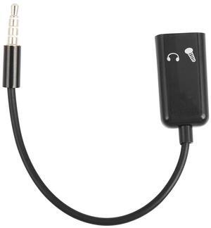For 3.5mm Stereo Audio Splitter Male to Headphone Headset + Microphone Adapter couples turn wiring harness connector