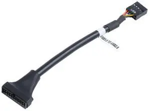 For 15cm USB 3.0 20 Pin Header Male to USB 2.0 9 Pin Female Adapter Cable