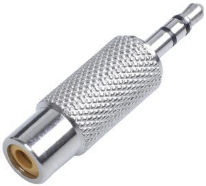 For 3.5mm Stereo Male to RCA Mono Female Audio Adapter,silver