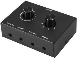 For 4 Port Audio 3.5mm Audio er, Stereo AUX Audio Selector, 4 Input 1Output/1Input 4 Output Audio er Box