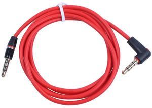 For 3.5mm 1/8 inch Male to Male 4 Pole Car AUX Audio Cord Cable Record Headphone RED