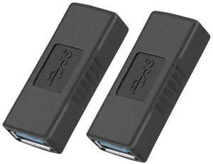 For 2Pcs Usb 3.0 Type A Female To Female Adapter Coupler Gender Changer Connector