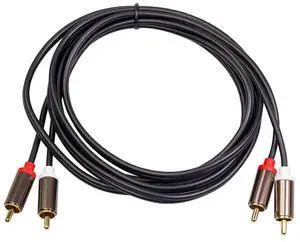 For 2RCA to 2 RCA Coaxial Audio Cable 3.5 Jack Stereo RCA Audio Cord 1M for Home Theater DVD TV Amplifier CD Soundbox