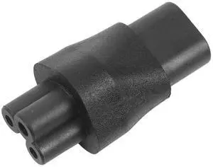 For IEC 320 C5 3-Pin Female To C8 2-Pin Male Plug Converter Power Supply Adapter