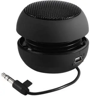 For Mini Portable Travel Loud Speaker with 3.5mm Audio Cable Low Voltage Built-in Retractable Speaker for