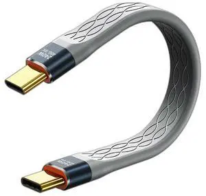 For USB4 Data Cable 40Gbps USB C to Type C Short Cable PD 240W 8K 60Hz for 3/4 15 Pro Max SSD Power Bank