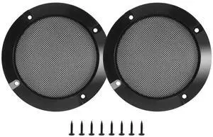 For 2Pcs 4 Inch Speaker Speaker Grille Speaker Face Shield Replaceable Round Speaker Protection Grille