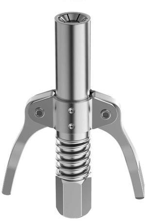 For 10000 PSI Tool Coupler Double Handle Stainless Oil Nozzle Heavy-Duty Quick Lock NPTI/8 Tool Tip