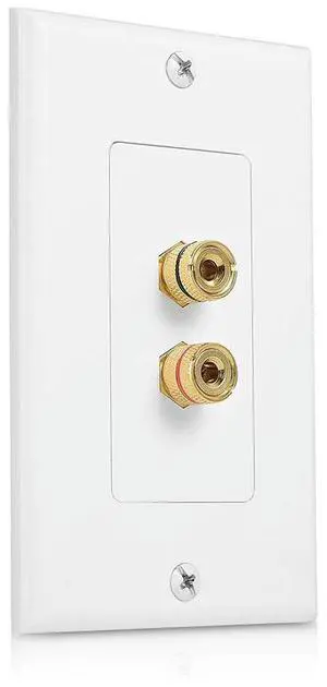 For 2 Posts Speaker Wall Plate Home Theater Wall Plate Audio Panel for 1 Speakers
