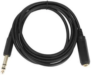 For 6.35mm(1/4inch) Stereo Plug Male to 6.35mm(1/4inch) Female cable, Gold Plated Audio Cable Stereo Cord, Extension cord, 6 FT