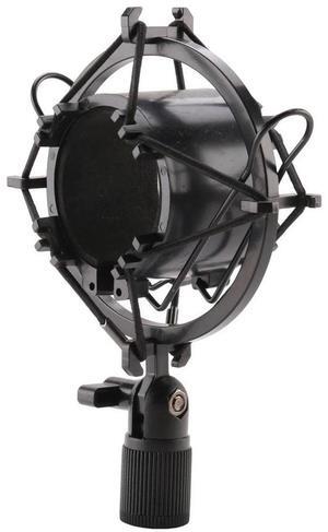 For U 3KG Bearable Load Mic Microphone Shock Mount Clip Holder Stand Studio Sound Recording Bracket Black Professional