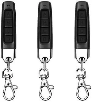 For 3Pcs 433MHz Copy Remote Opener,U Garage Door Controller Wireless Cloning Key Fob 4In1 Remote Control Duplicator