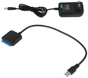 For USB to Sata Data Cable, 2.5/3.5 Inch USB3.0 Easy Drive Cable Sata Hard Disk Adapter Cable(US Plug)