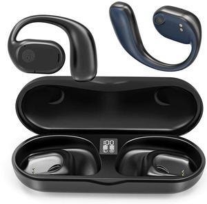 For Open Ear Headphones, 5.3 Wireless Headphones True Wireless Open Ear Earbuds with Earhooks Sports Headphones