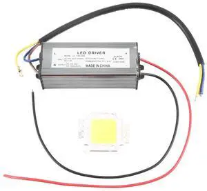For 50W LED Driver Waterproof IP67 Power Supply High Power Adapter + 50W LED Chip Bulb Energy Saving For DIY Daylight