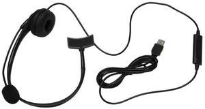 For USB Headset with Noise Cancelling Mic Monaural Headphone for PC Home Office Phone Service Plug and Play